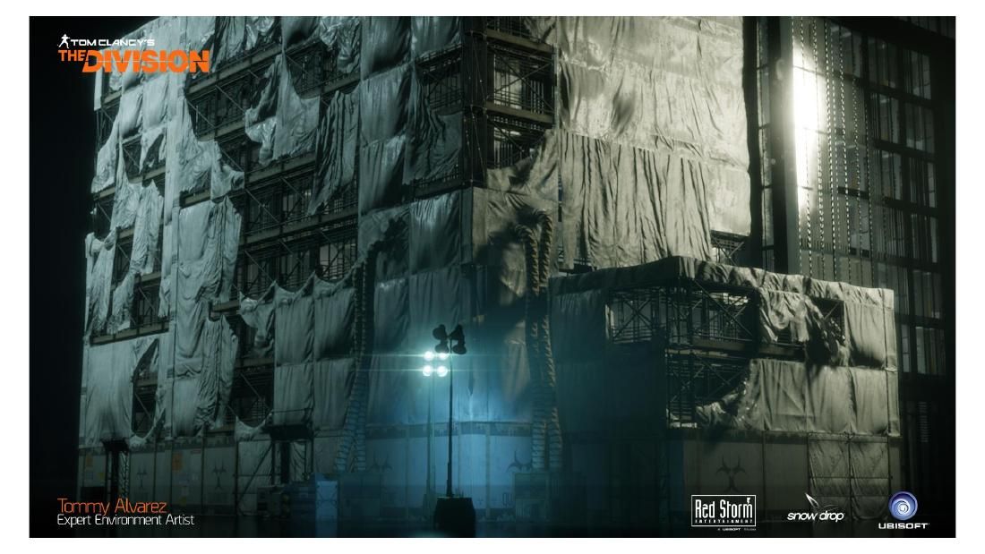 The Division — wrapped building environment