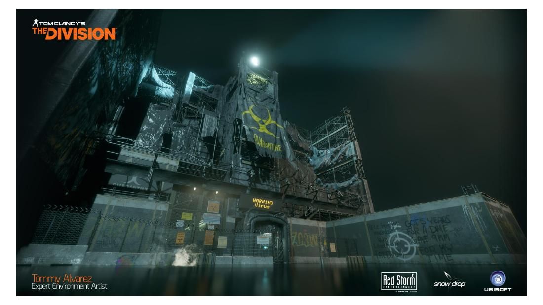 The Division — night gate environment