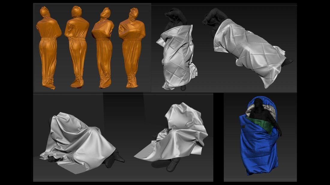 The Division — realtime cloth simulation assets