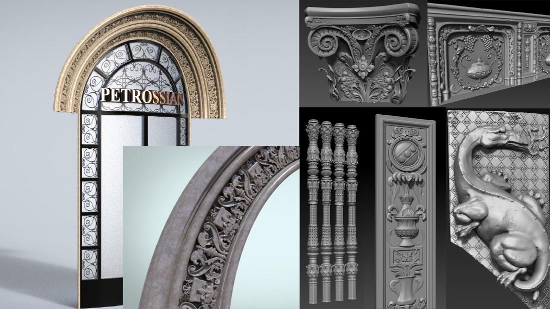 The Division — hard surface ZBrush ornaments
