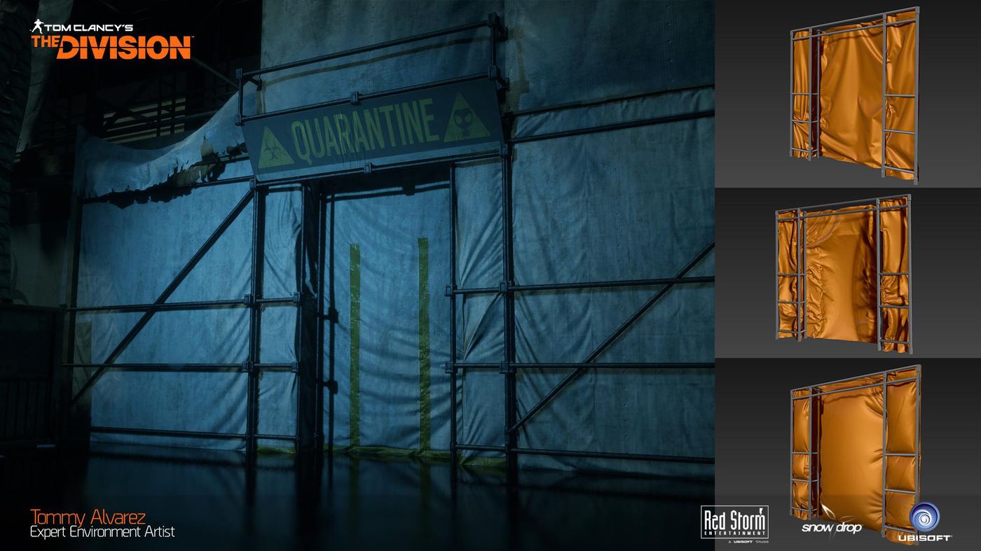 Quarantine entrance and tarp doors